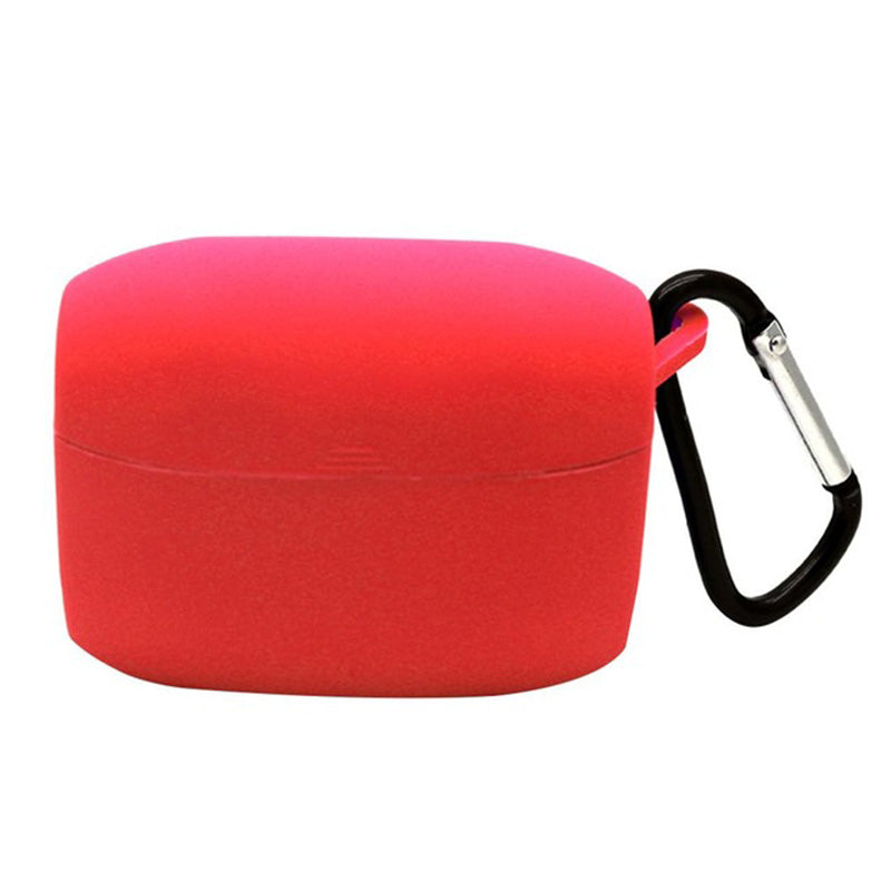 Durable Silicone Protective Case with Carabiner for Jabra Elite 65t / Elite Active 65t Bluetooth Earphones