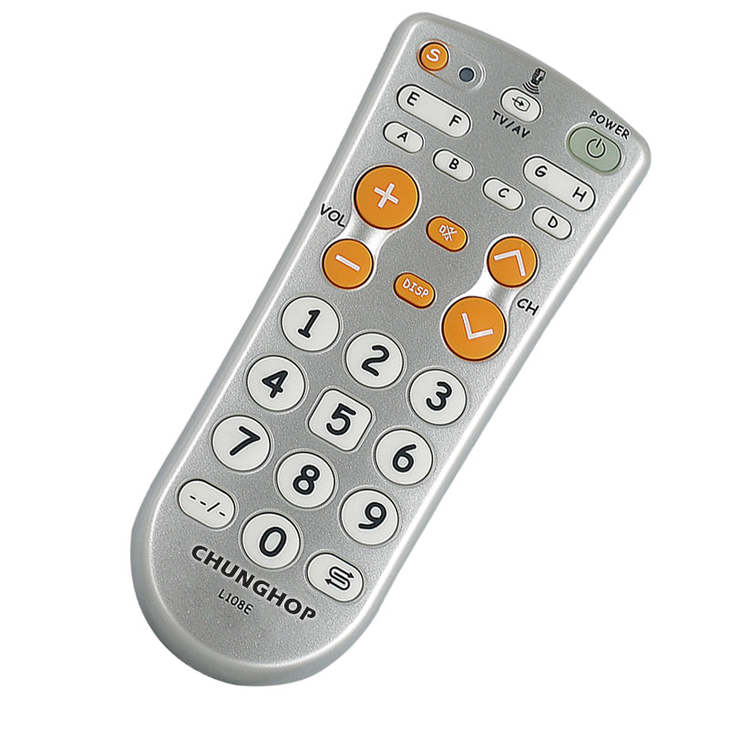 CHUNGHOP L108E Learning Remote Controller Infrared Remote Handhold Portable Remote for Universal TV, Network, Set-Top Box, DVD Audio, Fan