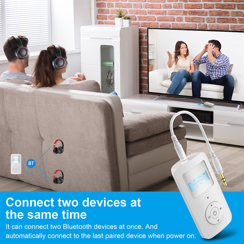 ZF365 2 in 1 Bluetooth 5.0 Wireless Receiver Transmitter 3.5mm HiFi AUX Audio Adapter