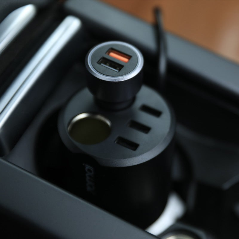 XIAOMI 70MAI Midrive CC03 Car Cigarette Lighter Socket Splitter 3USB 2Ports Auto Power Adapter Car Charger