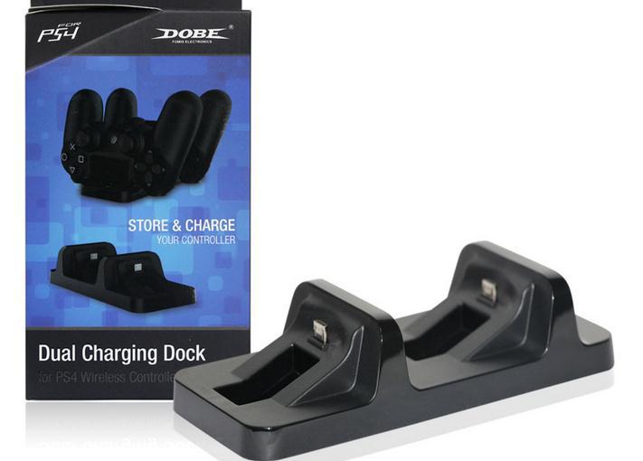 DOBE Dual Charging Dock Station for PS4 Wireless Controllers