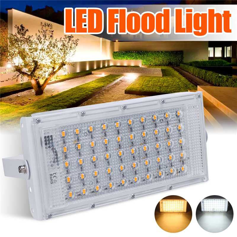 LED Street Light 50W 220V Floodlight Waterproof Wall Lamp Outdoor Lighting for Garden Square