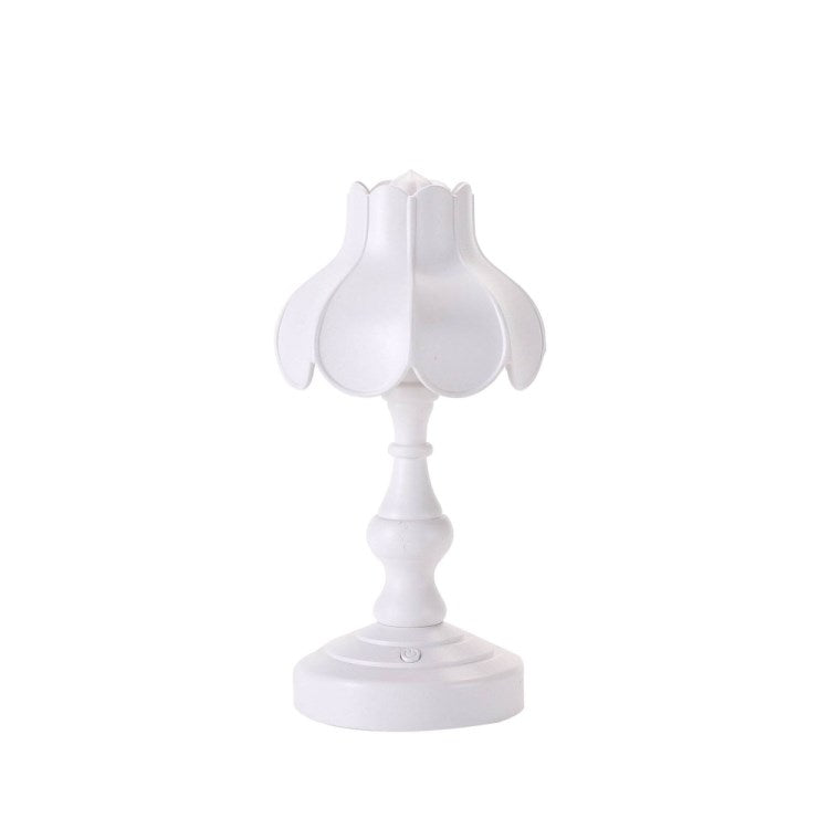 Retro Lotus Leaf Shape Bedroom Table Lamp 3 Lighting Modes Mini Dormitory Lamp