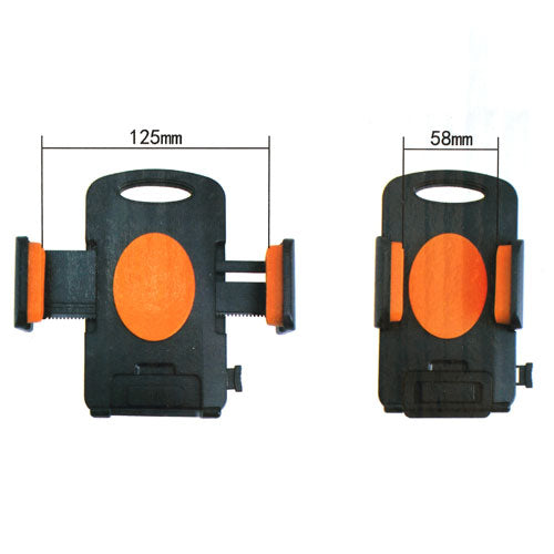 Black Universal 360 Rotation Car Holder Stand for 4.3-7.8 inch Smartphones Tablet, width: 58-125mm