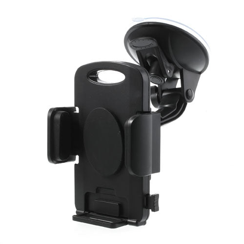 Black Universal 360 Rotation Car Holder Stand for 4.3-7.8 inch Smartphones Tablet, width: 58-125mm