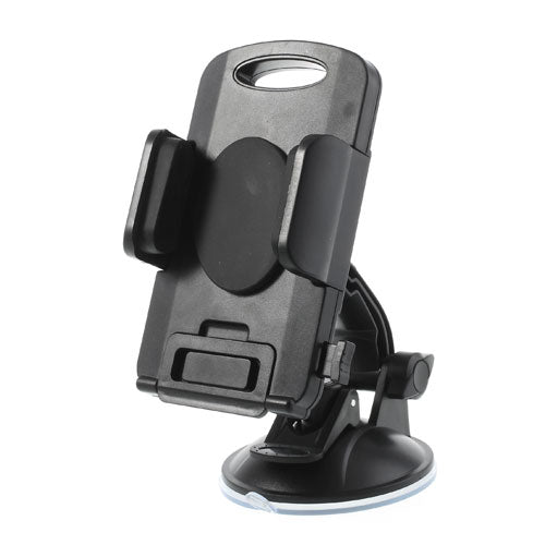 Black Universal 360 Rotation Car Holder Stand for 4.3-7.8 inch Smartphones Tablet, width: 58-125mm
