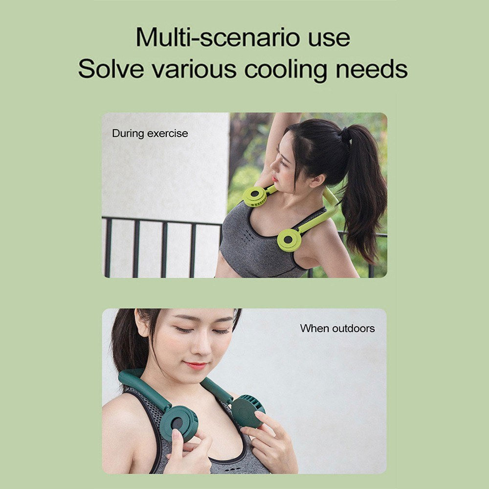 Neck Fan Portable Bladeless Personal Fan Turbo Driven Hanging Cooling Neck Fan Rechargeable 3 Mini Handheld Air Cooler