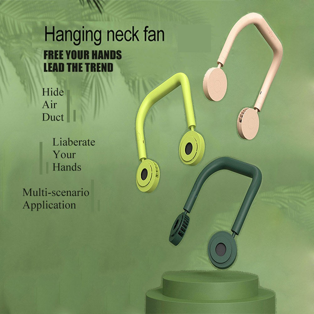 Neck Fan Portable Bladeless Personal Fan Turbo Driven Hanging Cooling Neck Fan Rechargeable 3 Mini Handheld Air Cooler