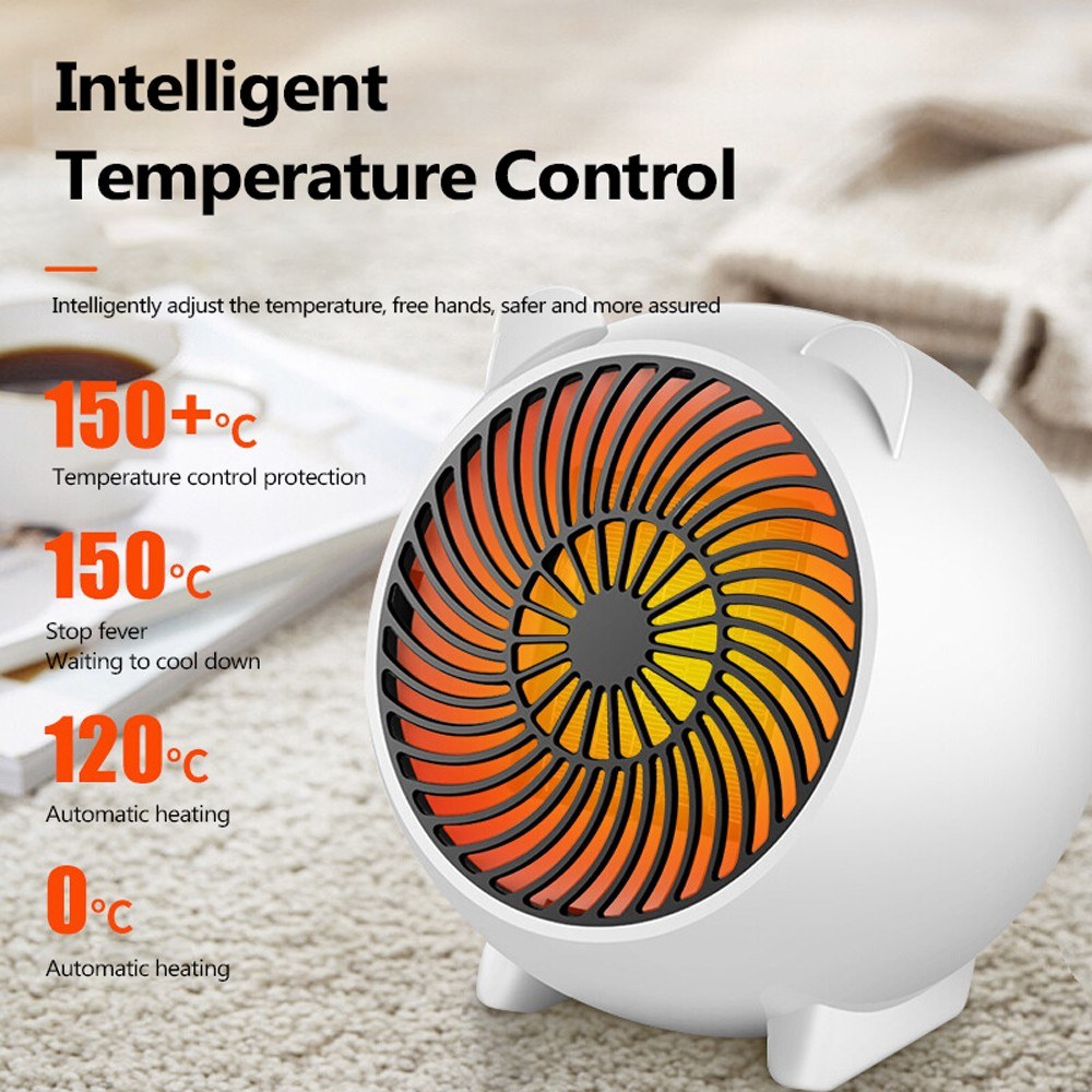 For Household Office Bedroom Intelligent Portable Small Size Heater