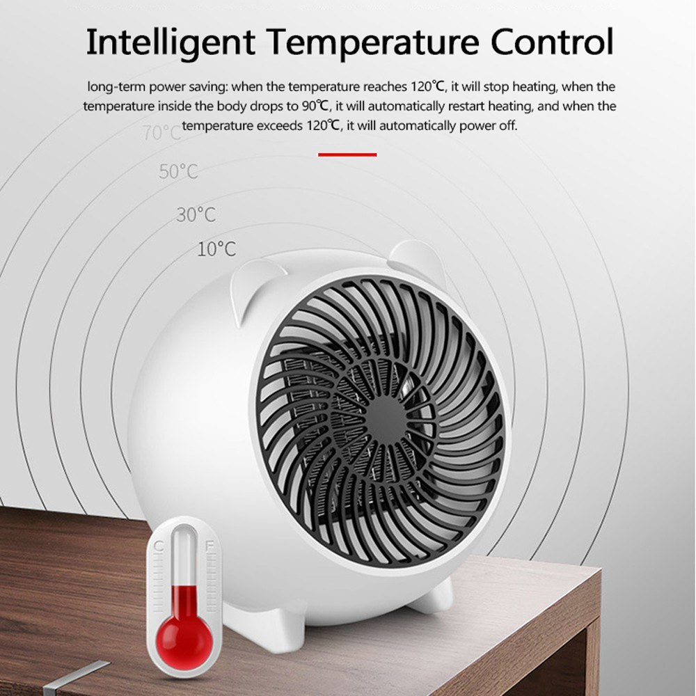 For Household Office Bedroom Intelligent Portable Small Size Heater