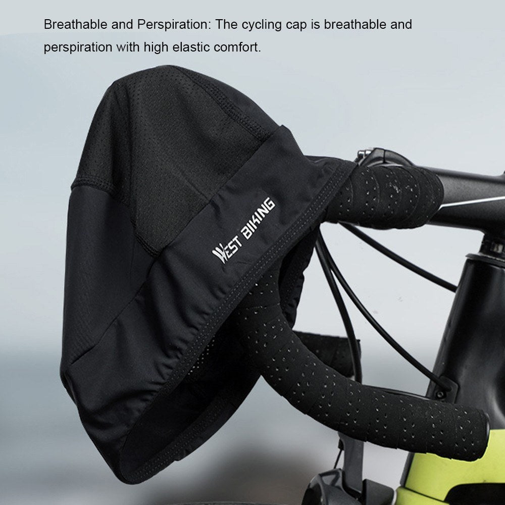 WEST BIKING Ice Silk Cooling Skull Cap Cycling Running Hat UV Protection Helmet