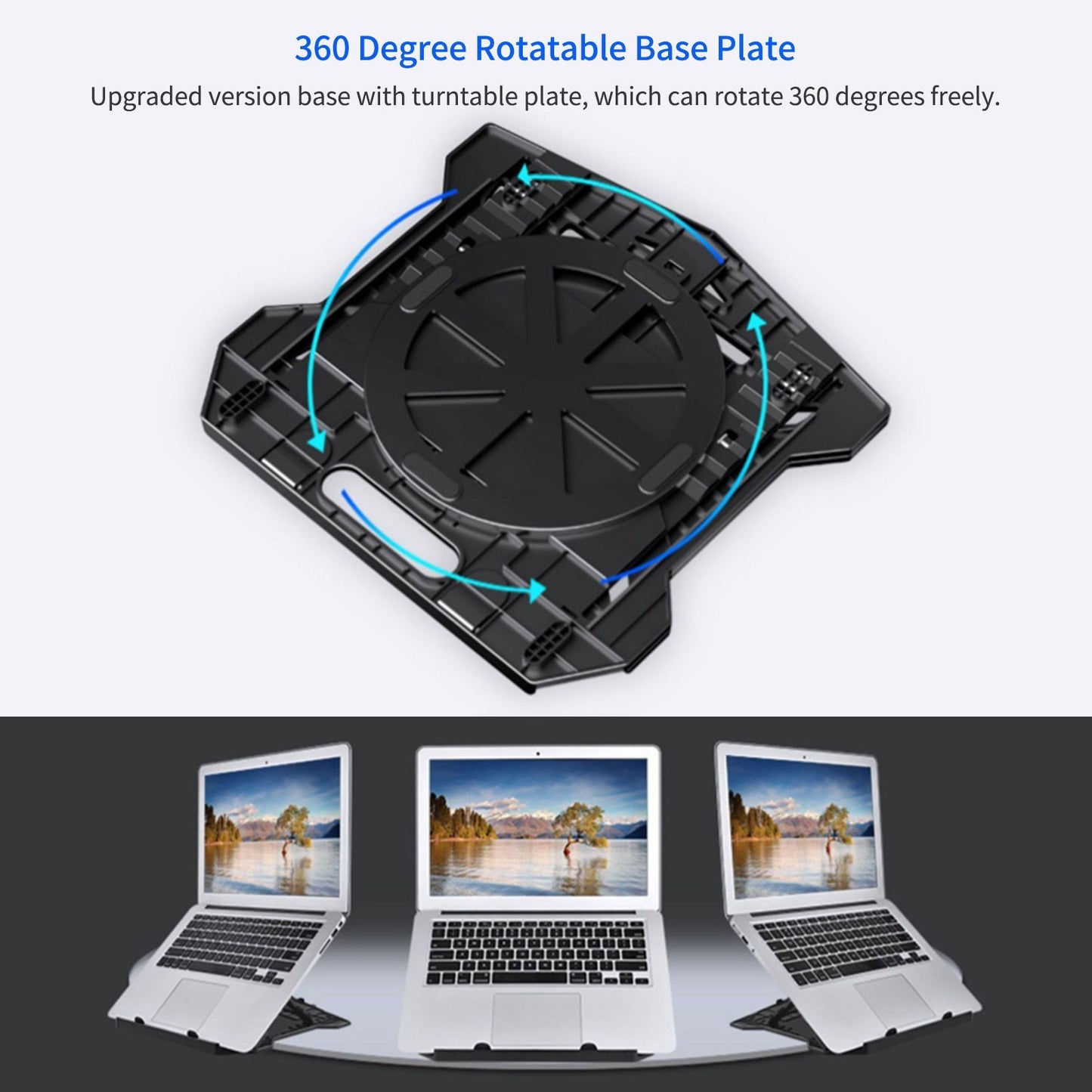 Portable Foldable Laptop Riser Stand Laptop Desktop Holder with Height Adjustment Ergonomic Computer Notebook Stand Bracket for Laptop Tablet within 10-15.6 Inches