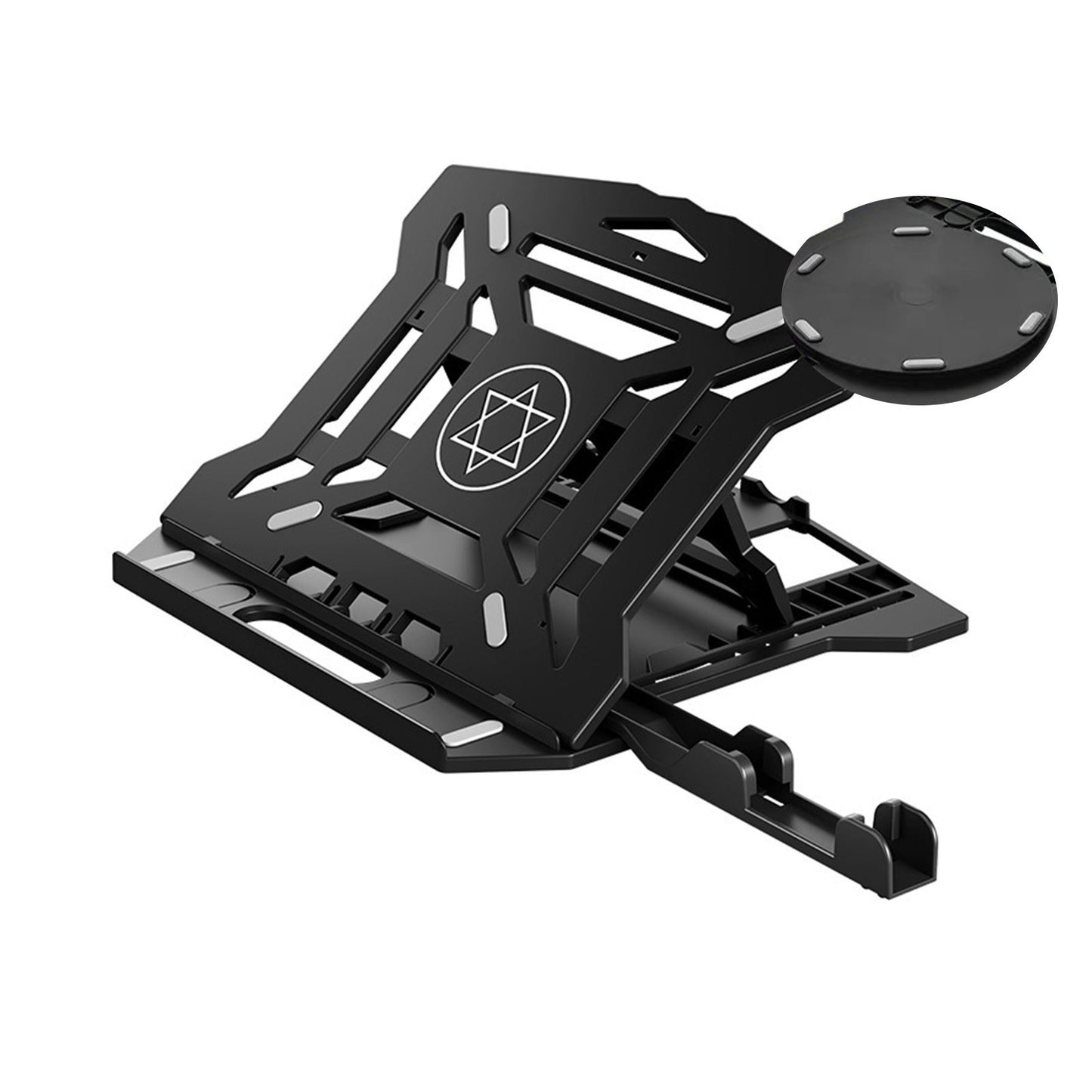 Portable Foldable Laptop Riser Stand Laptop Desktop Holder with Height Adjustment Ergonomic Computer Notebook Stand Bracket for Laptop Tablet within 10-15.6 Inches