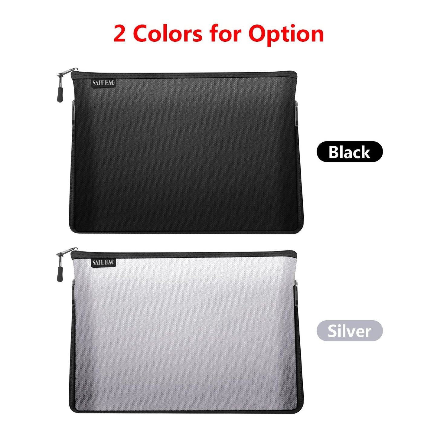 Fireproof Safe Money Bag Water Resistant Expandable Document Bag File Folder Storage Pouch Holder with Zipper Space for A4 File Documents Cash Jewelry Passport