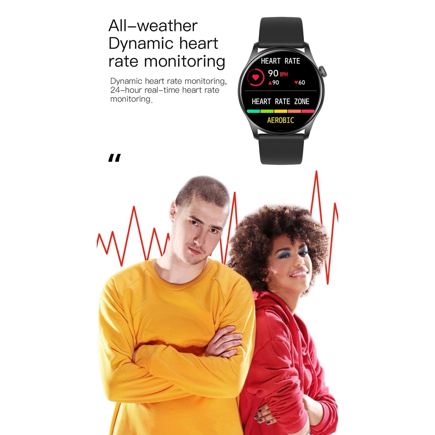 COLMI SKY 8 Smart Watch Fitness Tracker 1.28-inch TFT Full-touch Screen Body Health Monitor IP67 Waterproof Smart Bracelet for Android iOS