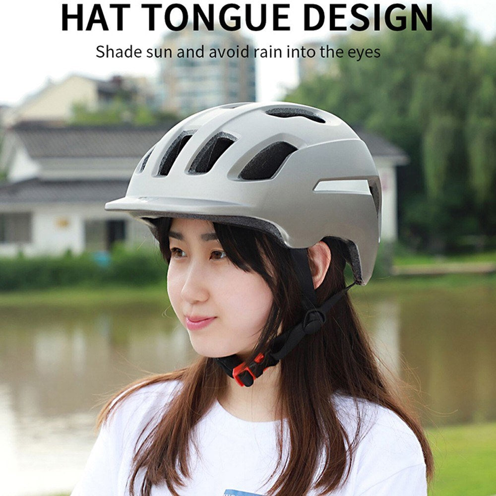 WEST BIKING Mountain Bike Helmet with Sun Visor Ultralight Bicycle Helmet Outdoor Sports Safety Helmet