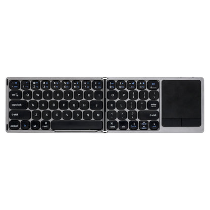 FK328T 3-Folded Keyboard for Cell Phone Tablet Laptop Wireless Bluetooth Keyboard Compatible with Mac OS, IOS, Android