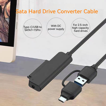 USB3.0 / Type-C to SATA Converter 22Pin Hard Disk Connection Cable for Computer 2.5 inch Hard Disk HDD, SSD Easy Drive Cable