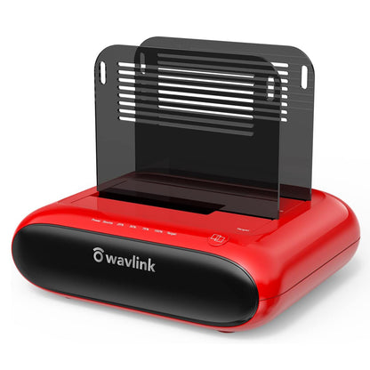 WAVLINK ST341U USB 3.0 to SATA I / II / III Dual Bay External Hard Drive Enclosure Docking Station for 2.5 / 3.5 inch SATA HDD SSD