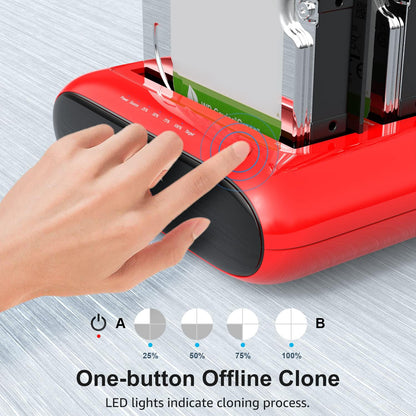 WAVLINK ST341U USB 3.0 to SATA I / II / III Dual Bay External Hard Drive Enclosure Docking Station for 2.5 / 3.5 inch SATA HDD SSD