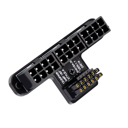 PW-048-DN 12VHPWR ATX3.0 PCI-E 5.0 Power Modular to 3xPCIe-8P Adapter for 16Pin 12+4P Graphics Card (Down Angled 90 Degree)