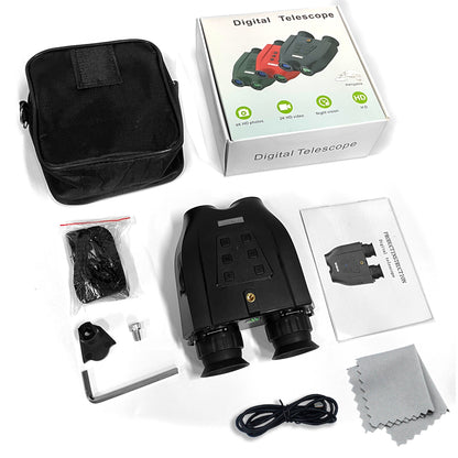 DT99 1.4-inch Screen Dual-Camera Binoculars 3D Night Vision Digital Telescope Support TF Card