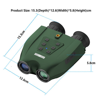 DT99 1.4-inch Screen Dual-Camera Binoculars 3D Night Vision Digital Telescope Support TF Card