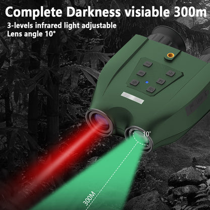 DT99 1.4-inch Screen Dual-Camera Binoculars 3D Night Vision Digital Telescope Support TF Card