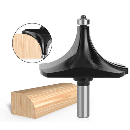 1 / 2 Inch Shank High Hardness Round Over Bit Tungsten Steel Alloy Cutter Wood Line Edge Trimmer for Woodworking