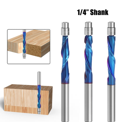 1 / 4 Shank Alloy Milling Cutter for Engraving Wood, MDF Woodworking Router Bit Tools Carving Cutter - Compression Cutter 1 / 4*1*3