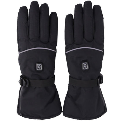 1 Pair Multi-Function Heating Gloves 3-Gear Temperature Adjustable Electric Thermal Gloves for Snowboard Cycling Ski (No Battery)