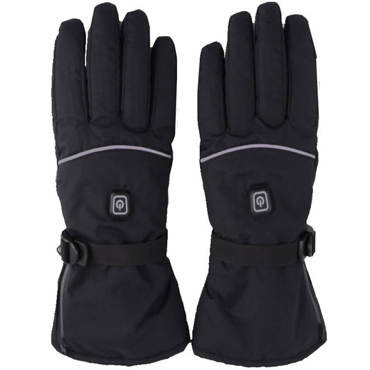1 Pair Multi-Function Heating Gloves 3-Gear Temperature Adjustable Electric Thermal Gloves for Snowboard Cycling Ski (No Battery)