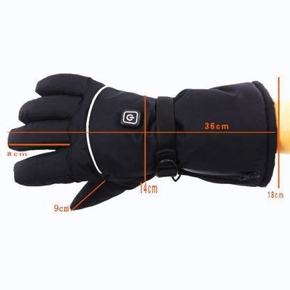 1 Pair Multi-Function Heating Gloves 3-Gear Temperature Adjustable Electric Thermal Gloves for Snowboard Cycling Ski (No Battery)