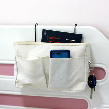 Bedside Hanging Storage Organizer for Bunk and Hospital Beds, College Dorm Bed, Books Mobile Phones Container Holder