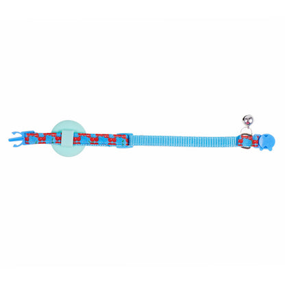 Silicone Case for AirTag Locator Fruit Pattern GPS Tracker Adjustable Pet Collar with Bell