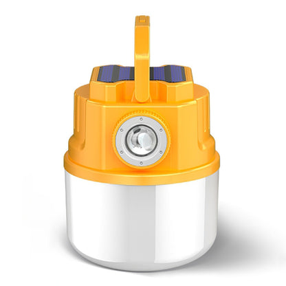 C51 Multi-Functional Solar Power Camping Light with Indicator Zoomable IPX6 Waterproof Flashlight Tent Lamp (No Output)