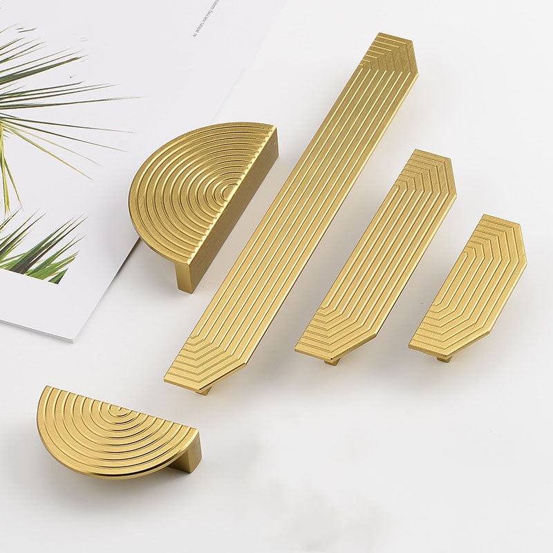 C-Shaped Dresser Drawer Pull Handle Wardrobe Door Handle Replacement Home Decoration with 22mm Screw, Size: S