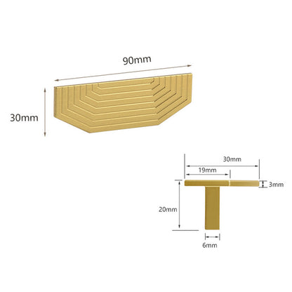 C-Shaped Dresser Drawer Pull Handle Wardrobe Door Handle Replacement Home Decoration with 22mm Screw, Size: S