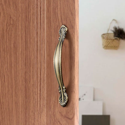 Furniture Door Pull Handle Retro Zinc Alloy Cabinet Drawer Wardrobe Handle, 22mm Screw