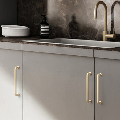 Modern Handle Cabinet Pull Zinc Alloy Kitchen Door Drawer Knob Cupboard Handle with 22mm Screw