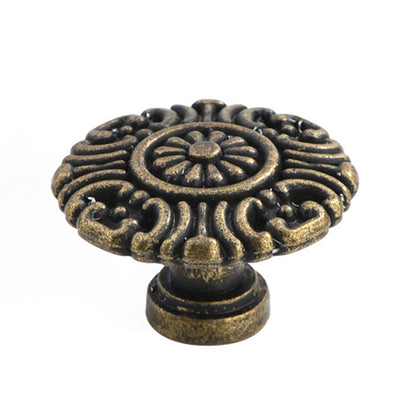 European Style Zinc Alloy Cabinet Pulls Handle 25mm Screw Antique Drawer Wardrobe Knob Pulls