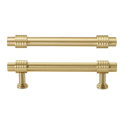 Copper Cabinet Pull Closet Dresser Drawer Pull Handle Replacement with 25mm Screw, 96mm Hole Distance