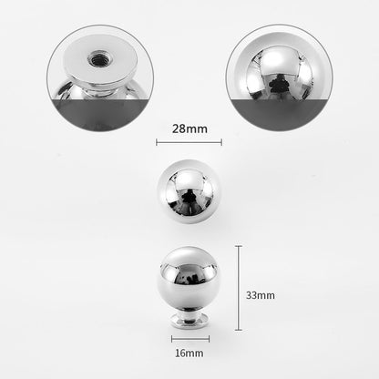 Simple Style Pure Copper Pull Round Cabinet Handle Drawer Wardrobe Knob with 25mm Screw
