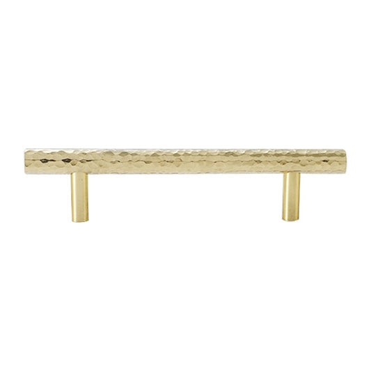 96mm Hole Pitch Hammered Texture Brass Pull Handle Cabinet Drawer Wardrobe Furniture Handle with 25mm Screw