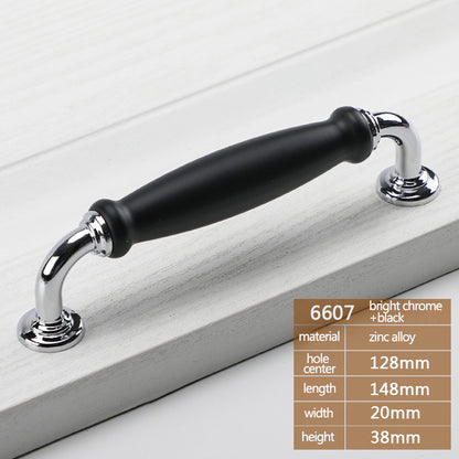Metal Cabinet Pulls Handles with 22mm Screw, 128 Hole Distance, Aluminum Alloy Wardrobe Drawer Pulls