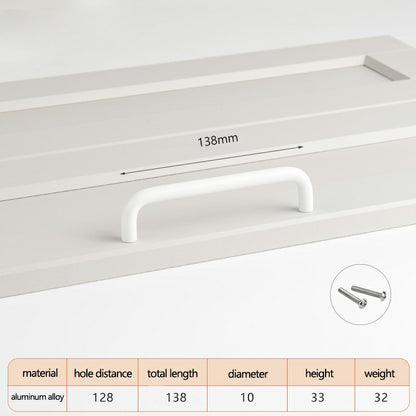 Aluminum Alloy Cabinet Pulls Handles with 22mm Screw, Wardrobe Drawer Hardware Metal Pulls