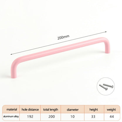 Aluminum Alloy Cabinet Pulls Handles with 22mm Screw, Wardrobe Drawer Hardware Metal Pulls