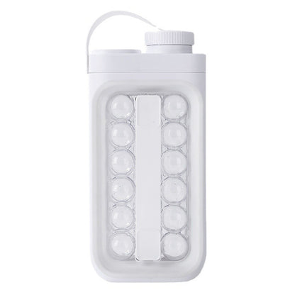 2 in 1 Portable 17 Grids Ice Ball Maker Bottle Round Ice Mold Kettle (BPA Free, No FDA Certificate)