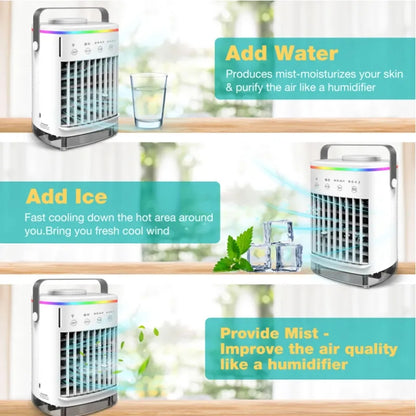 CF-006 Summer Mini Desktop Air Conditioning Cooling Fan ABS+PP USB Home Humidifier Air Cooler