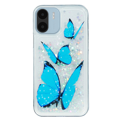 For Xiaomi Redmi A1 4G / A2 4G Embossment Pattern Quicksand Phone Case Anti-scratch TPU Phone Cover